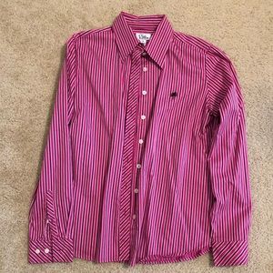 Lilly Pulitzer Pink Black White button down